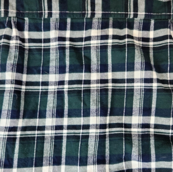 Weatherproof Shirt, Mens Size Medium Green Blue White, Flannel, Plaid, Button Up - Picture 8 of 12